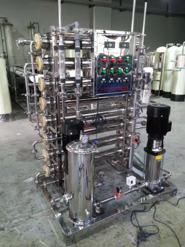 生物科技行业0.5T+0.25T双级RO+紫外杀菌器系统